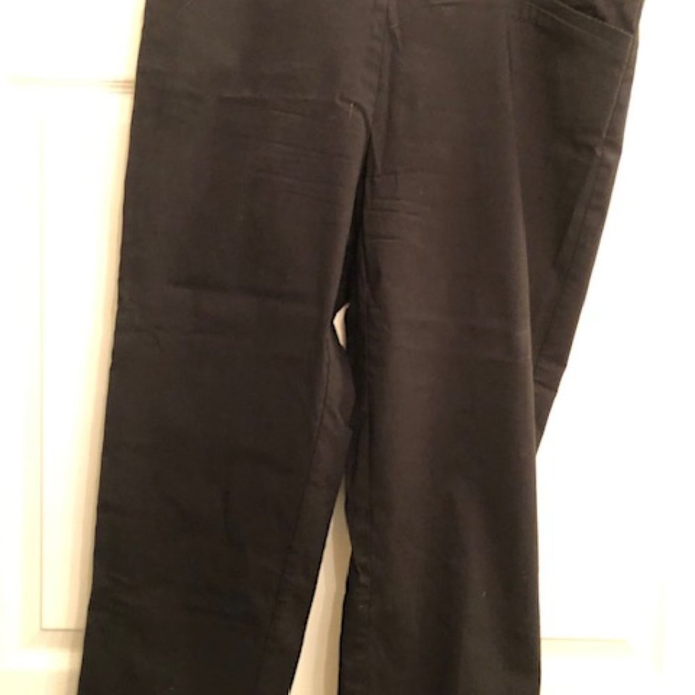 Terra Sky 14W P Black Pull On Pants - Gently Worn - 2 pair